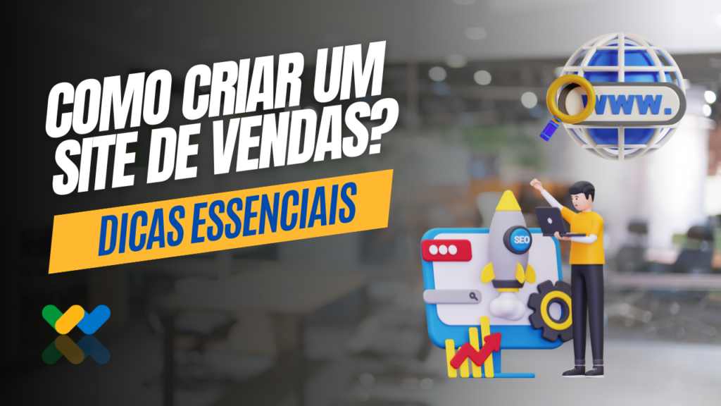 como criar um site de vendas